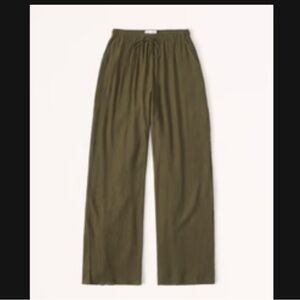 Crinkle Textured Pull-On Wide Leg Pant